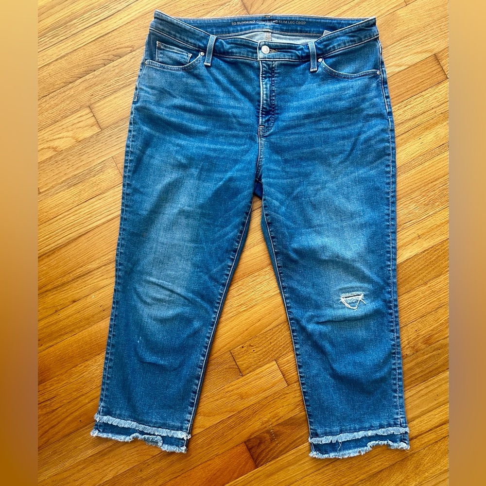 Chico's Blue Slim Leg Crop Jeans